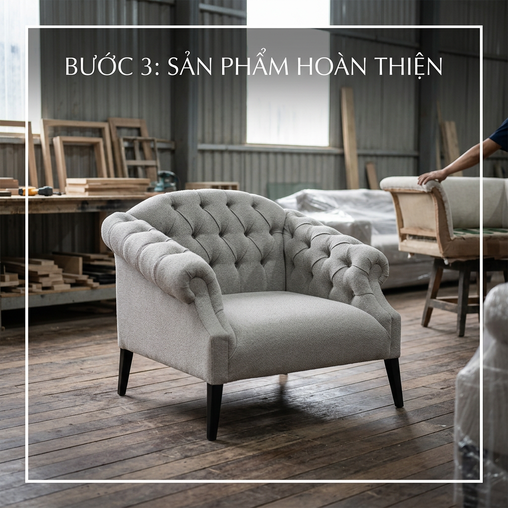 Sản phẩm ghế sofa đơn cao cấp hoàn thiện tinh tế từ Agoo.vn
