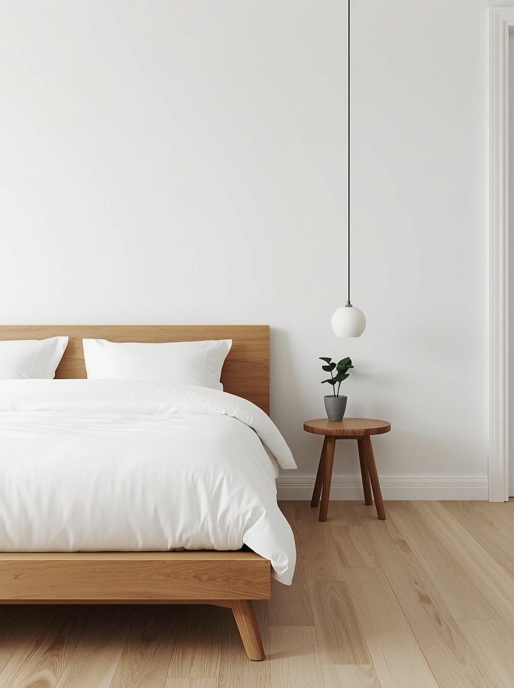 Phòng ngủ Minimalism tinh khiết tĩnh tịch