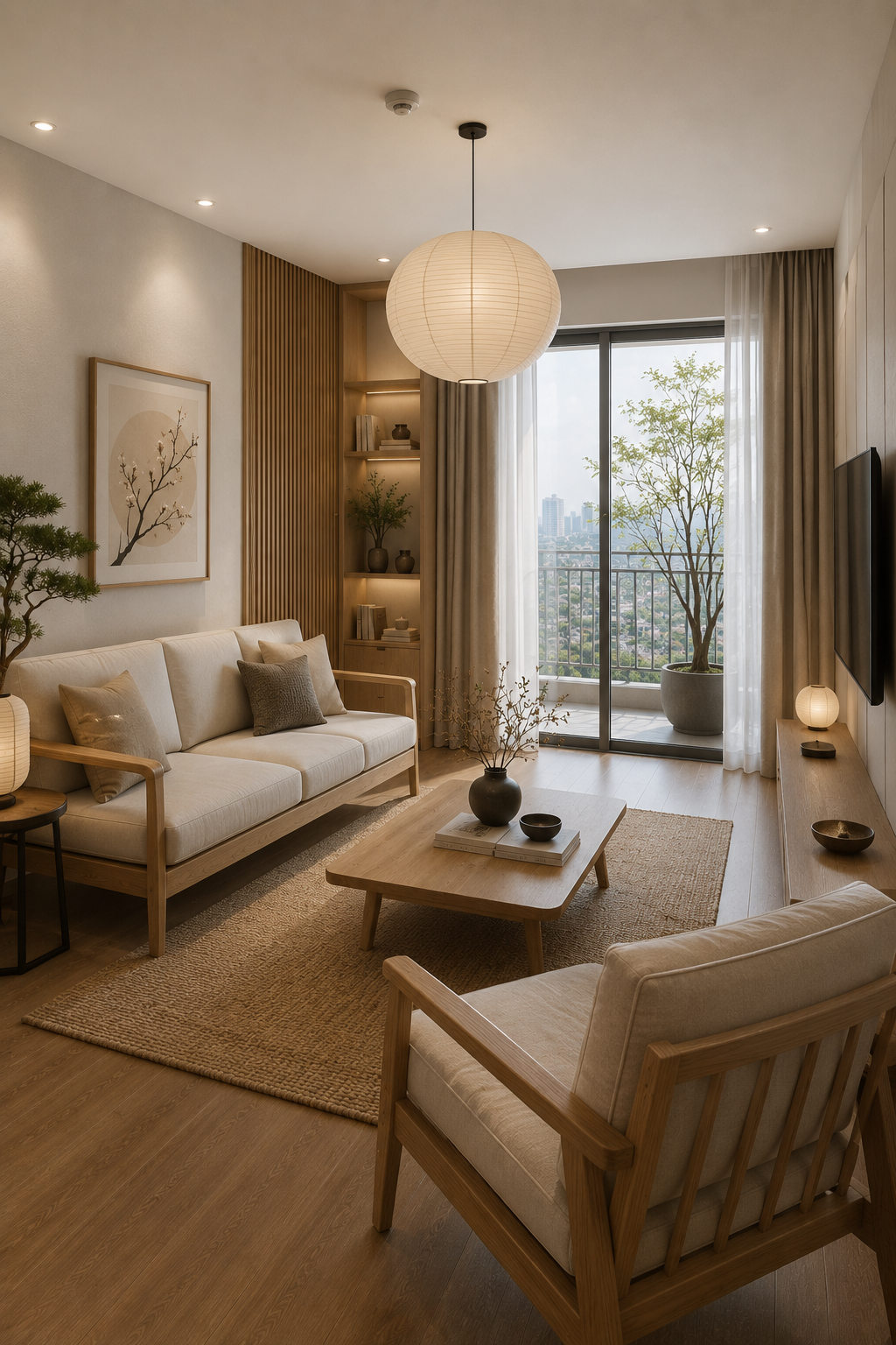 Sofa phòng khách chế tác từ gỗ Tần Bì