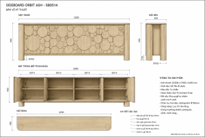 Ảnh bước 2 dự án Sideboard Orbit Ash