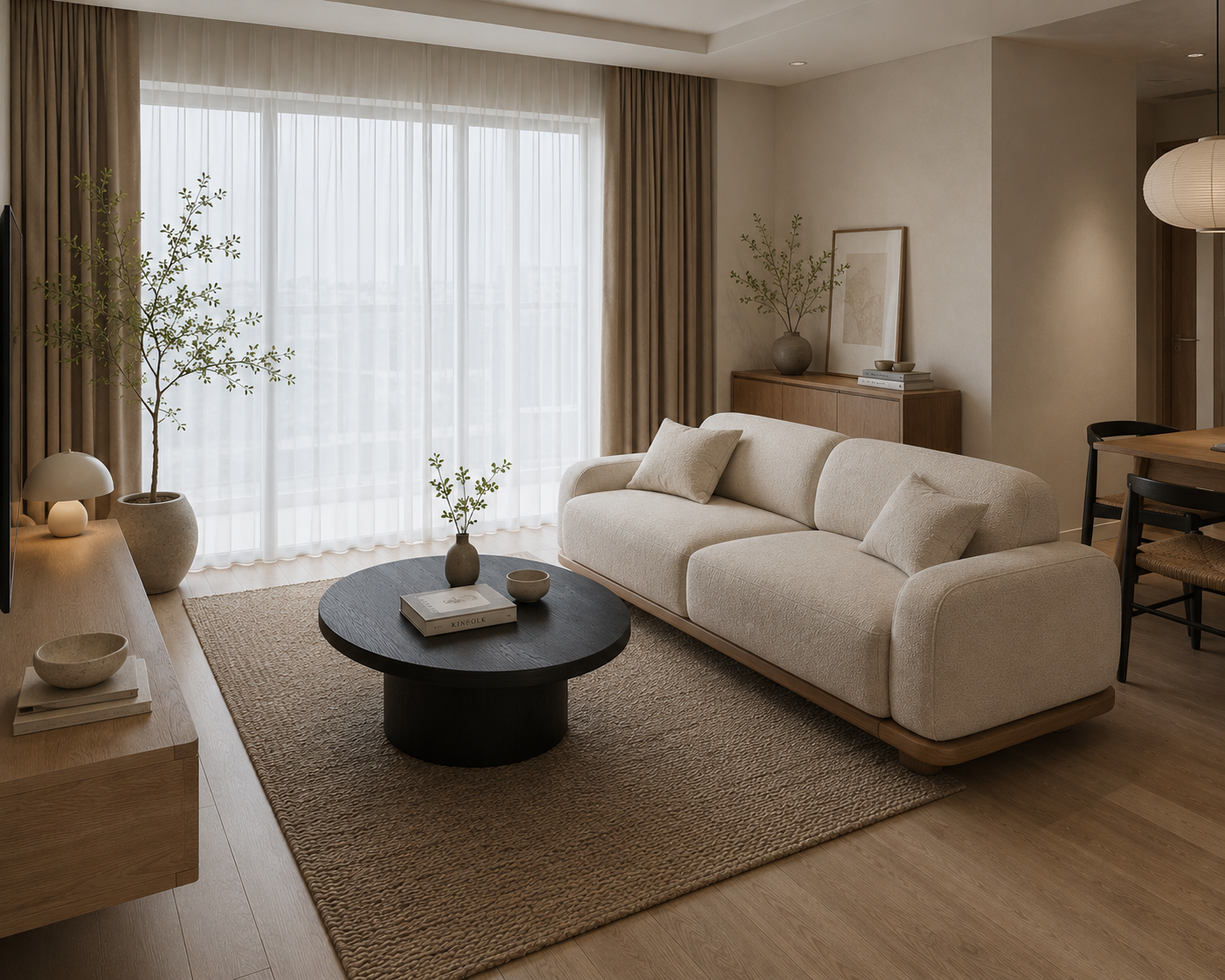 Sofa văng nhỏ gọn cho phòng khách chung cư diện tích hạn chế